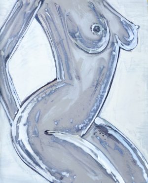 nudo di donna di lato