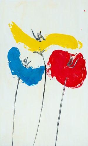 spring poppies tuscany artwork